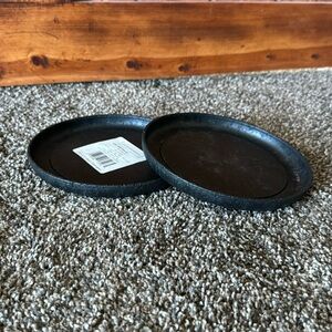 Smith & Hawken - Recycled Rubber Indoor/Outdoor Plant Saucer, SLATE BLACK
